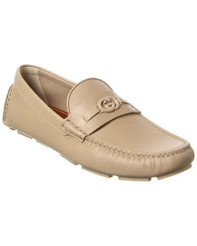 Gucci Men's Havel Interlocking G Leather Drivers
