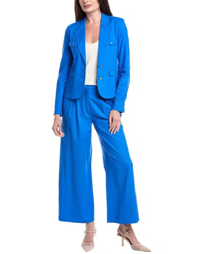 Nanette Lepore Nanette  2pc Linen-blend Jacket & Pant Set