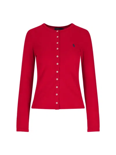 Polo Ralph Lauren Crewneck Knitwear Long Sleeves In Red