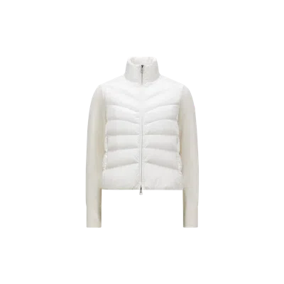 Moncler Cardigan Matelassé En Laine