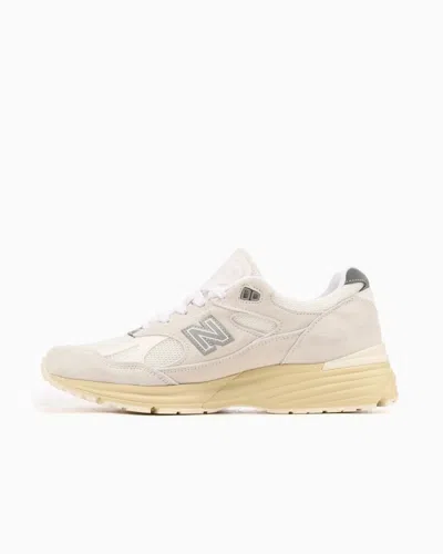 New Balance Sporty Pigskin And Mesh Sneakers With Cushioned Sole In Neutral