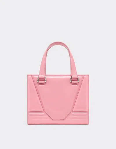 Ferrari Reconditioned By  Gt Mini Tote Bag In Patent Leather With Scoubidou Detail