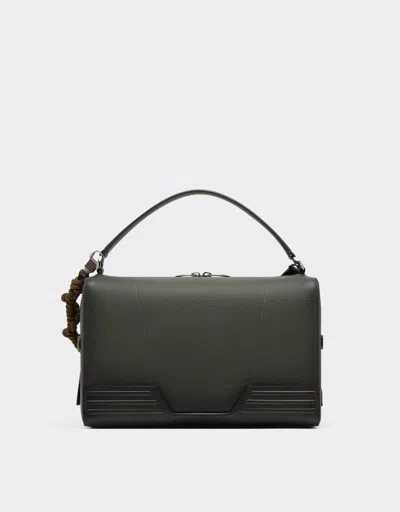 Ferrari Reconditioned By  Gt Soft Shoulder Bag In Gradient-effect Leather With Scoubidou Deta