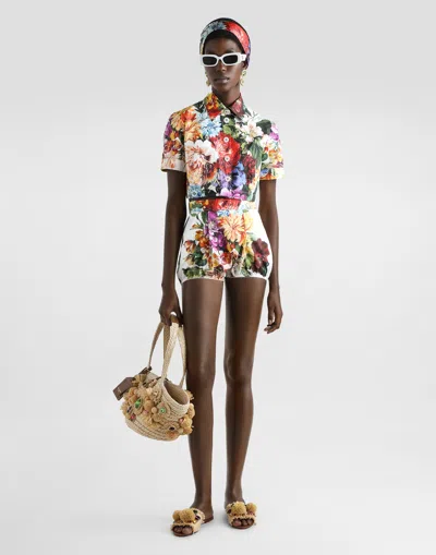 Dolce & Gabbana Floral Cotton Shorts