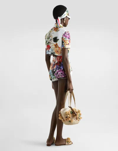 Dolce & Gabbana Floral Cotton Shorts