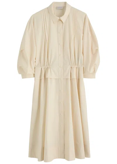 Moncler Cotton-poplin Midi Shirt Dress