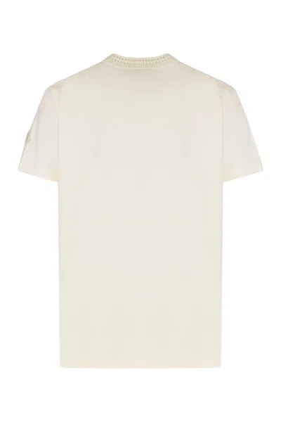 Moncler Cotton Crew-neck T-shirt In White
