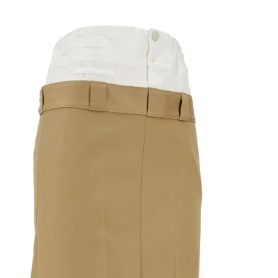 Maison Margiela Gabardine Long Skirt With Split