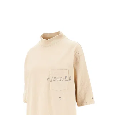 Maison Margiela Distressed T-shirt With Logo Print