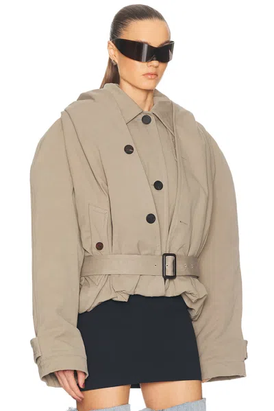Balenciaga Hooded Trench Coat