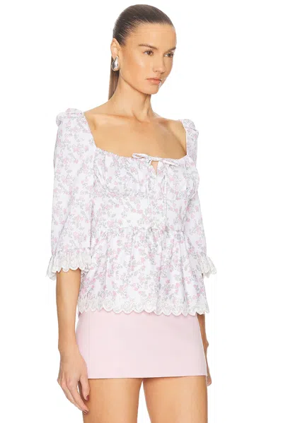 Coperni Floral-print Ruffled Top