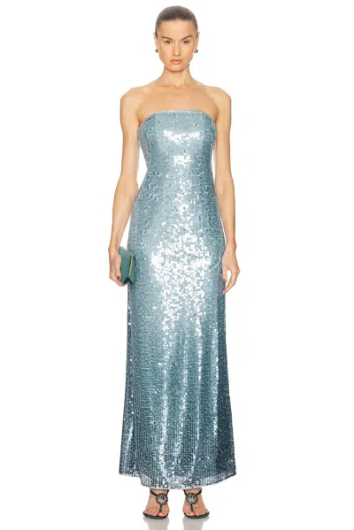 Simkhai Leilani Strapless Sequined Crepe Gown