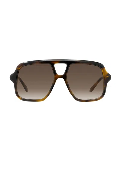 Loewe Slim Aviator Logo Sunglasses