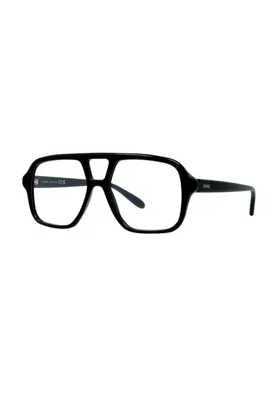 Loewe Slim Aviator-frame Acetate Glasses In Black