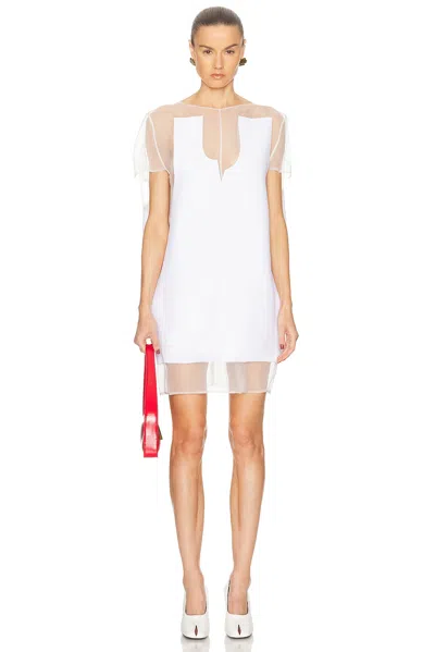 Khaite Winona Paneled Crepe Mini Dress