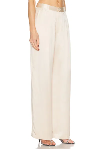 Lapointe Satin Relaxed Pleated Pant