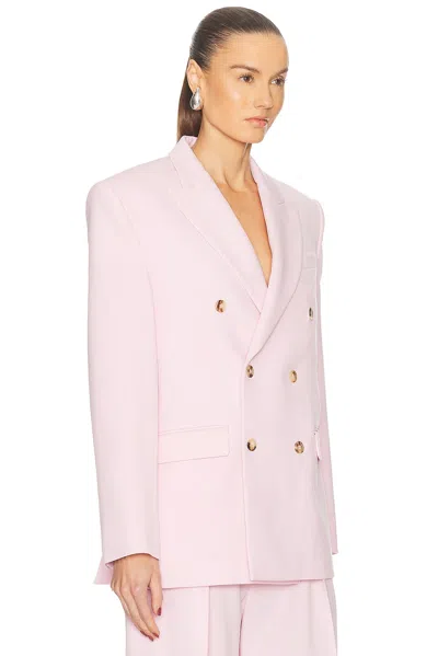 Wardrobe.nyc Double-breasted Blazer In Pink