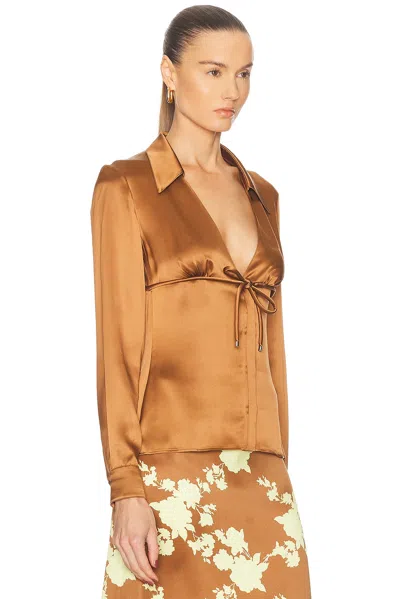 Versace Tie-front Blouse