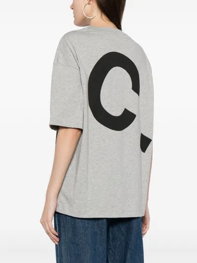 Apc A.p.c. Heathered Grey Cotton T-shirts And Polos In Gray