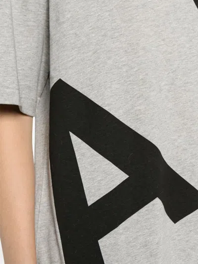 Apc A.p.c. Heathered Grey Cotton T-shirts And Polos In Gray