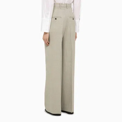 Ami Alexandre Mattiussi Ami Paris Light Grey Wool Trousers