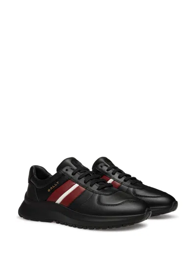 Bally Black Multimaterial Sneakers