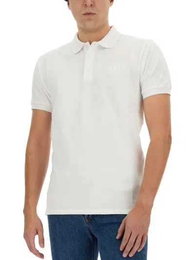 Bally Tailored White Polo Shirt With Subtle Embroidery
