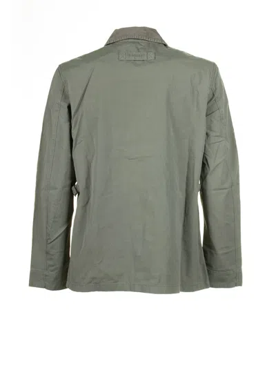 Barbour Cotton Jacket With Pockets And Buttons