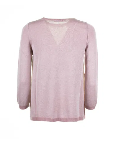 Base Milano Light Pink Crew-neck Sweater