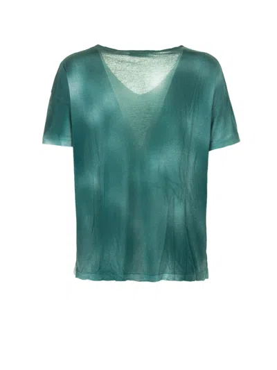 Base Milano Green T-shirt With Shades