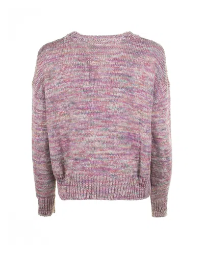 Base Milano Pink Crew-neck Sweater
