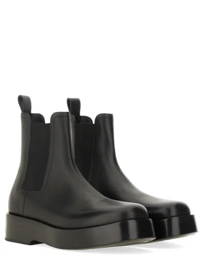 Bottega Veneta Torino Chelsea Ankle Boots In Black