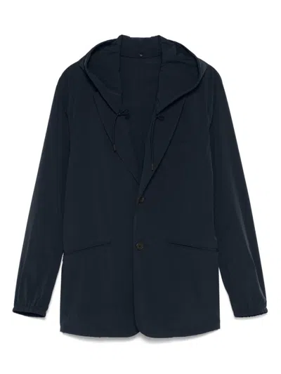 Emporio Armani Nylon Hooded Blazer Jacket