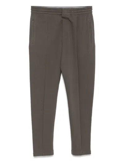 Emporio Armani Elastic Waistband Tapered Leg Sweatpants