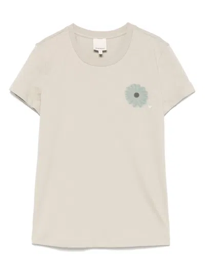 Emporio Armani Asv Jersey T-shirt With Oversized Print From The Peace Capsule Collection