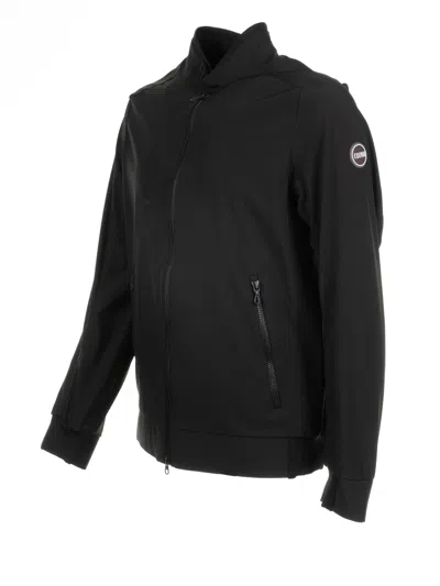 Colmar Black Softshell Biker Jacket
