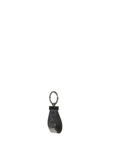 Dolce & Gabbana Leather Key Ring With Logo