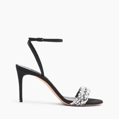 Casadei Starsway Julia Sandals - Woman Sandals Black And Crystal 40