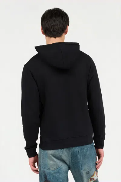 Roberto Cavalli Black Sweatshirt With Jaguar And Lightning