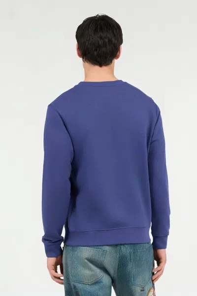 Roberto Cavalli Blue Sweatshirt With Logo