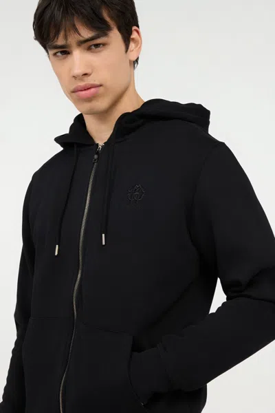 Roberto Cavalli Black Hoodie With Zip