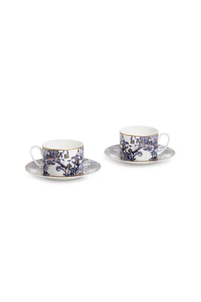 Roberto Cavalli Azulejos Cup And Saucer Tea Set