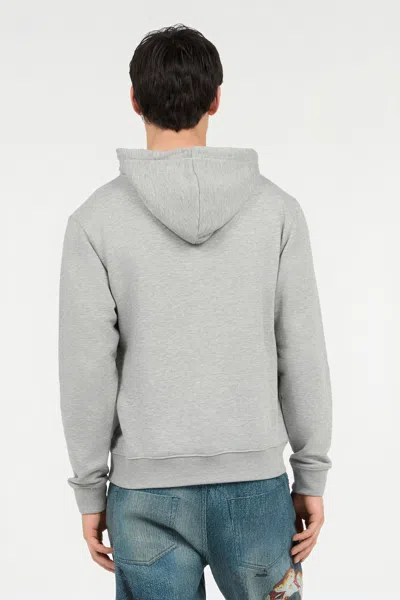 Roberto Cavalli Grey Sweatshirt With Jaguar And Lightning