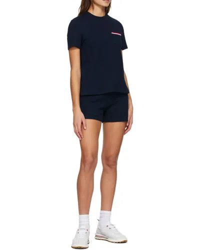 Thom Browne Tricolour-waistband Seersucker Shorts