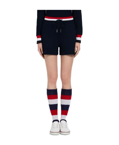 Thom Browne Tricolour-waistband Seersucker Shorts