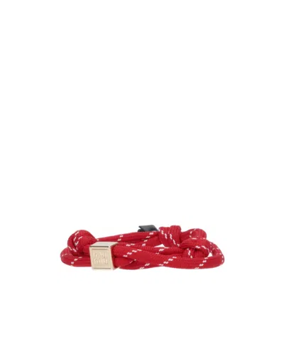 Miu Miu Cord And Nylon Bracelet