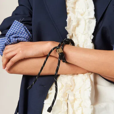 Miu Miu Cord And Nylon Bracelet