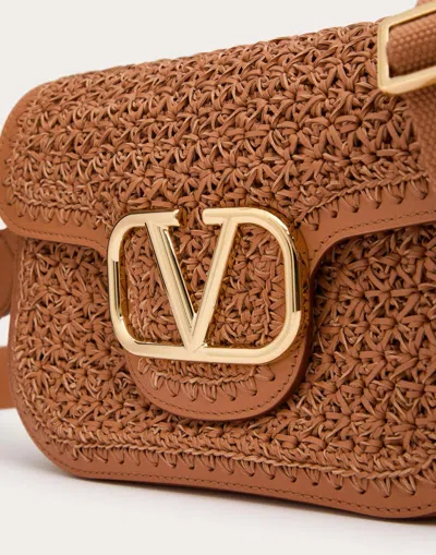 Valentino Garavani Alltime Woven Leather Shoulder Bag