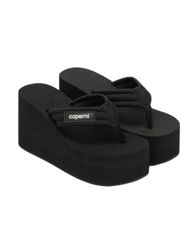 Coperni Open-toed Platform Sandals In Black