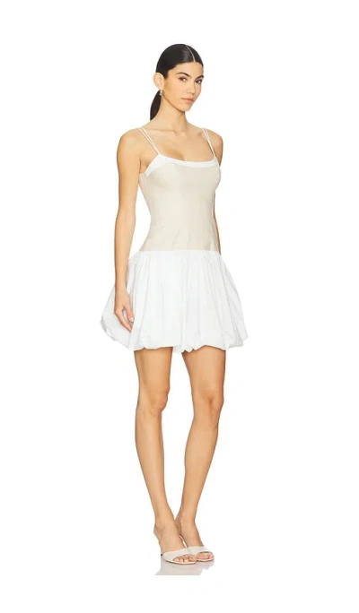 Simkhai Womens Sand Multi Fifi Bubble Linen-cotton Blend Mini Dress